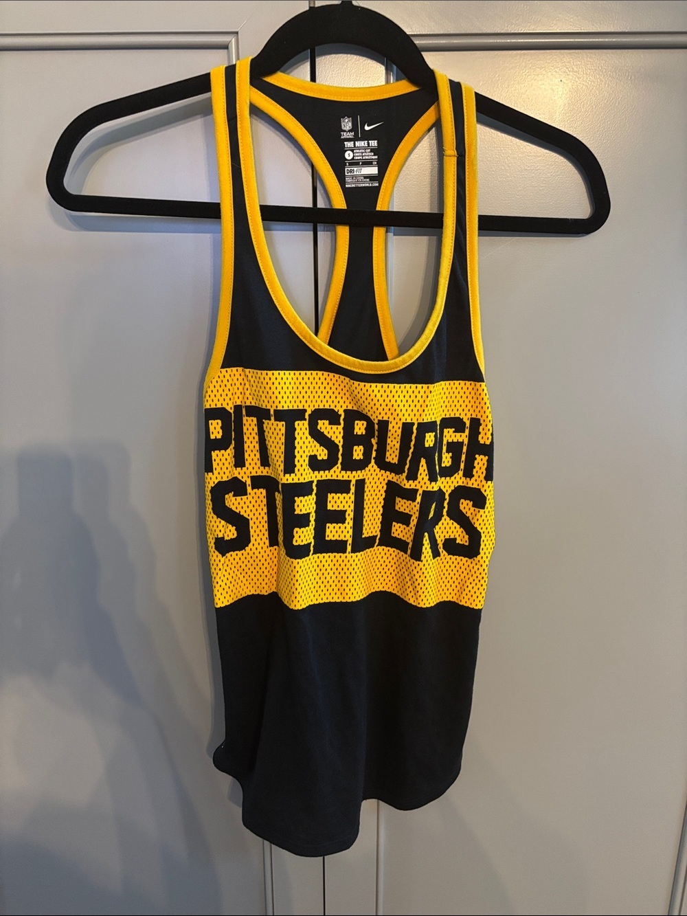 Nike dri fit Pittsburgh Steelers Racerback Tank S